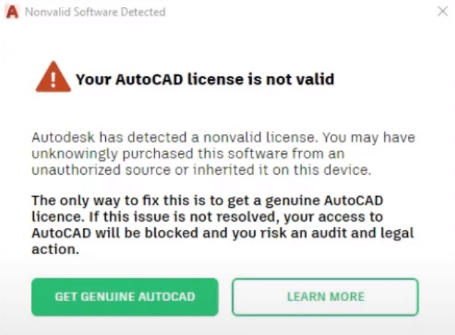‘’Your AutoCAD license is not valid’’ - Што да направите?